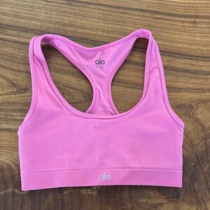 ALO Yoga Vibrant Pink Sports Bra worn once